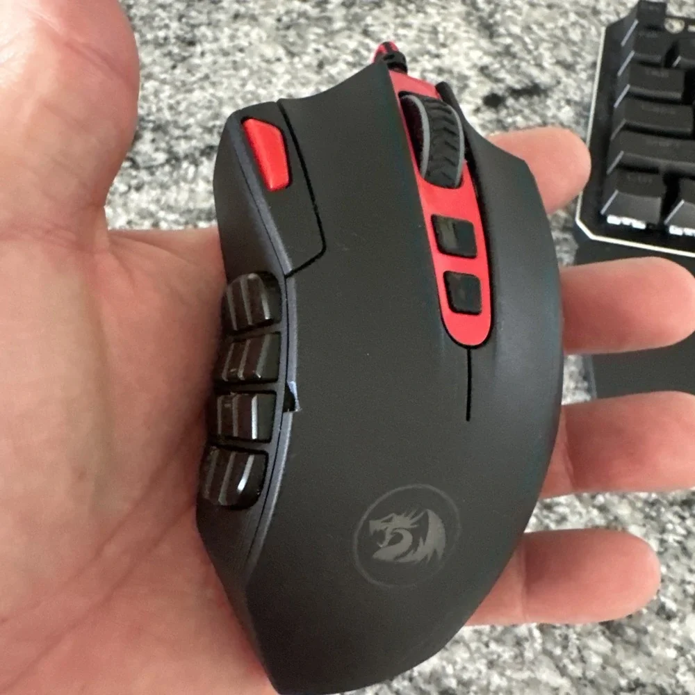 Redragon Perdition M901-1 Gaming Wired Optical Mouse 24000 Dpi With Sades Pad